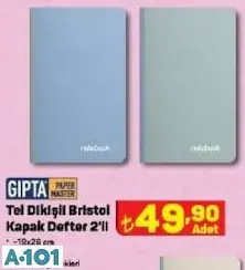 GIPTA TEK DİKİŞLİ BRİSTOL KAPAK DEFTER 2'Lİ GIPTA TEK DİKİŞLİ BRİSTOL KAPAK DEFTER 2'Lİ